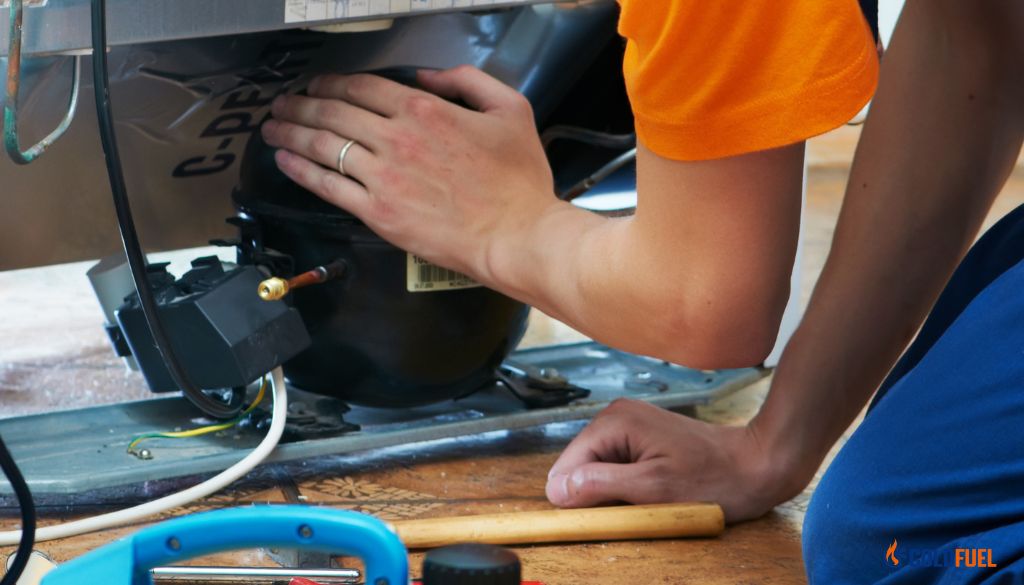 commercial display refrigerator repair technician